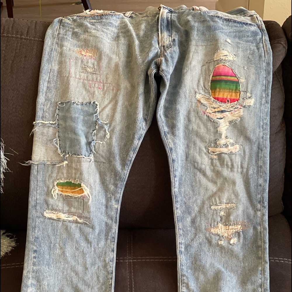 Ralph Lauren men distressed jeans